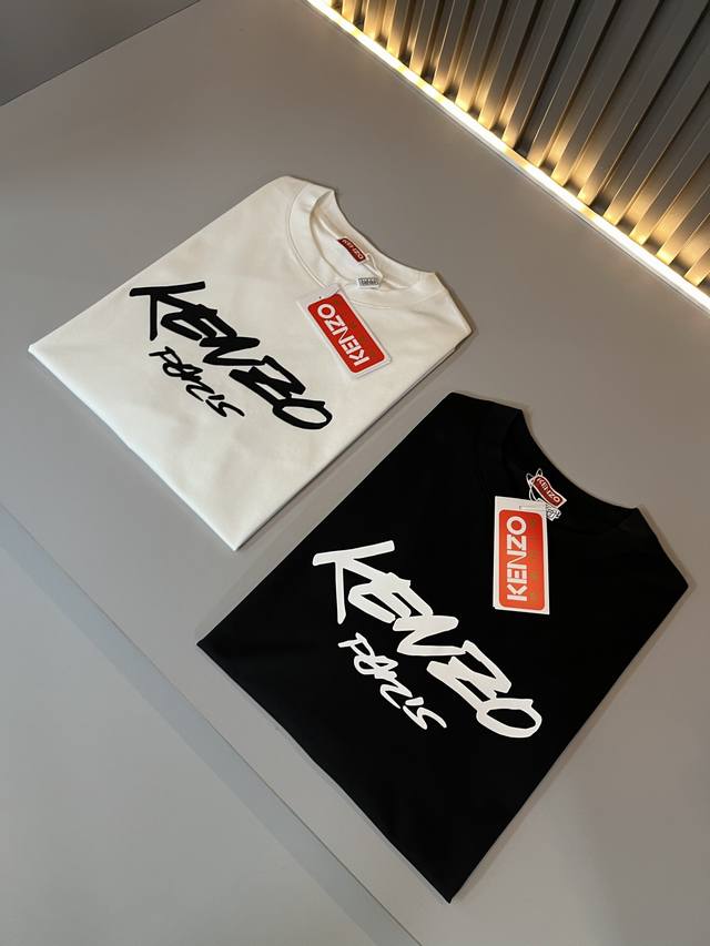 Kenz*Takada Tiger Head 2025 Spring/Summer New Arrival Unisex Short-Sleeve T-Shir