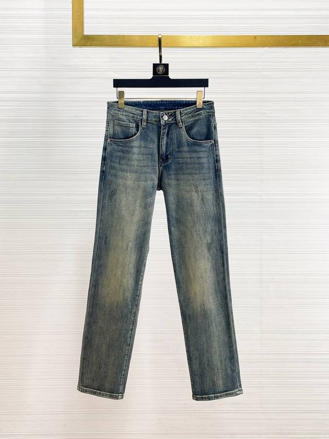 Bird's 40 Autumn/Winter New Arrival Washed Jeans. High-elasticity fabric, impor