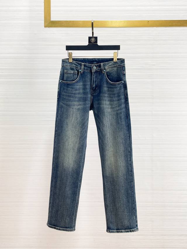Alo 40 Autumn/Winter New Arrival Washed Jeans. High-elasticity fabric, imported