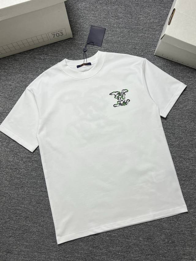 Lv Short-sleeved T-shirt Colors: Black, White Sizes: S-XL Craftsmanship: Embroid