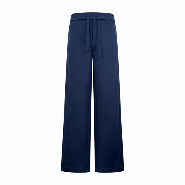 Dior Oblique Patchwork Casual Trousers Made with custom-made Twilight Cloud Knit