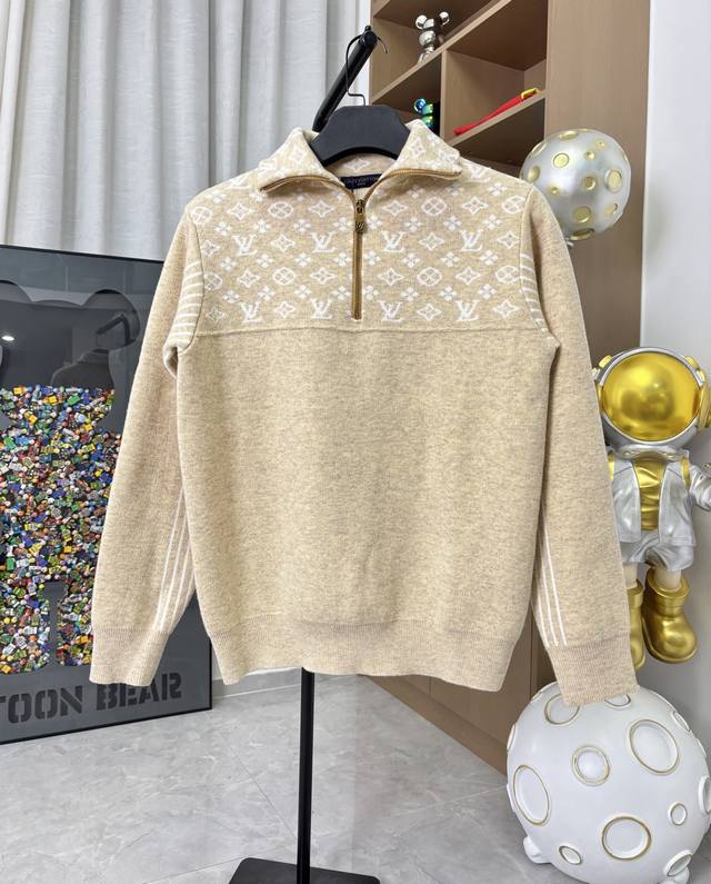 Style No.: D*272# Louis Vuitton Top Version Ski Series Pure Wool Cardigan Pullo
