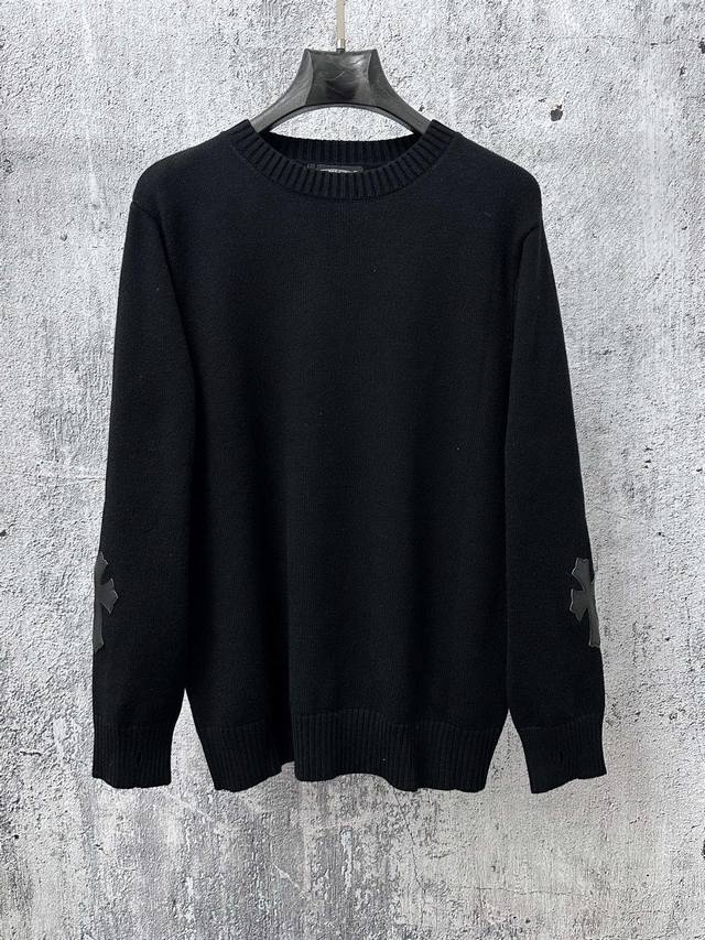 Chrome Hearts New Cross Knit Jacquard Appliqu