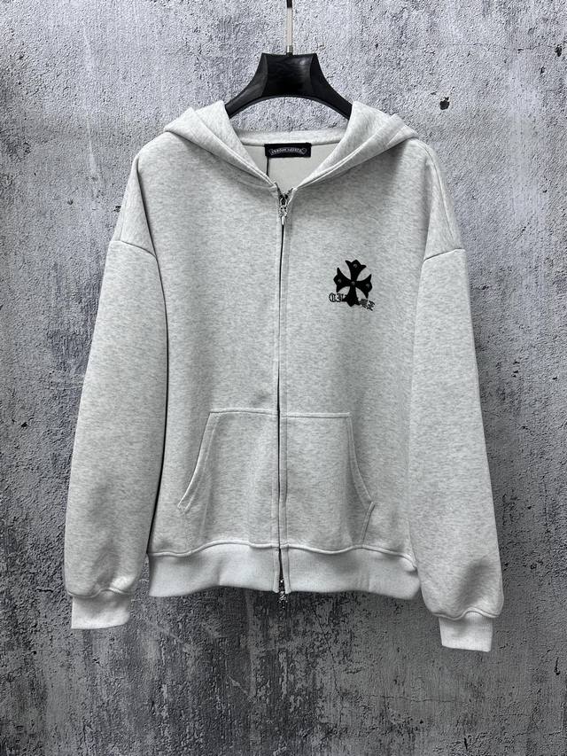 Come Hearts New Zip-Up Sweatshirt Jacket. Made of heavy-duty terry cloth. Loose