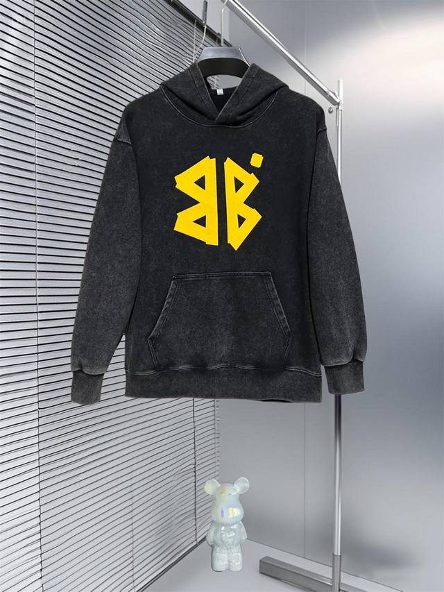 Balenciaga Early Autumn New Wide-Leg Hooded Sweatshirt, Unisex! Uniquely eye-ca