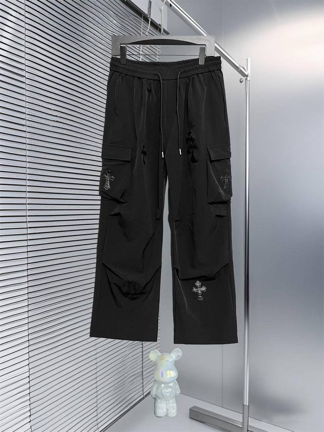 Chrome Hearts Fw25 Autumn/Winter New Cotton-Wool Blend Knitted Casual Trousers