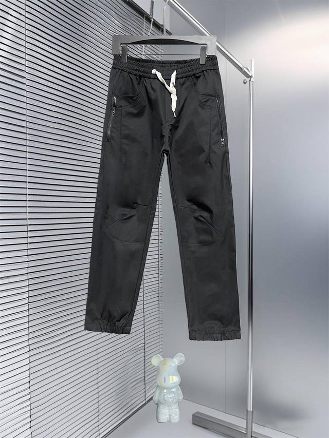 Moncler Fw25 Autumn/Winter New Cotton-Wool Blend Knitted Casual Trousers. Made w