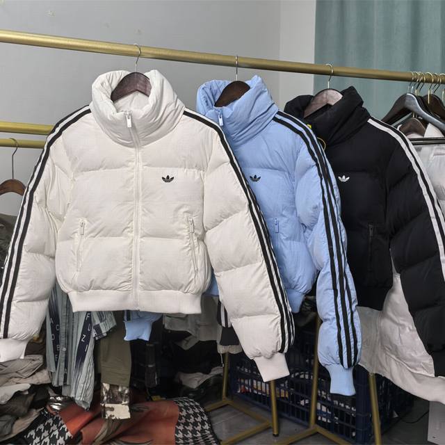 2970 Style D Adidas Originals Adicolor Warm Short Sports Puffer Jacket for Women