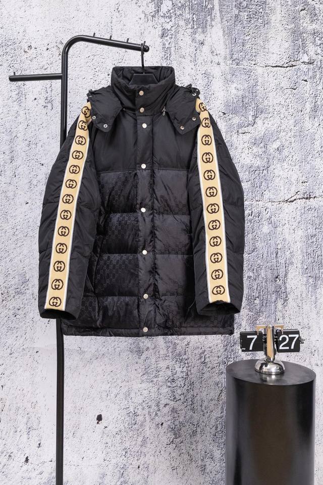 Gucci 2026 Limited Edition Gucci Jacquard Down Jacket with 3M Reflective Webbing
