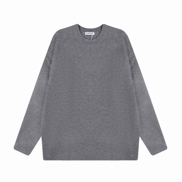D Loewe*Loewe*Padded 3D Embroidered Crew Neck Sweater This sweater is made of a