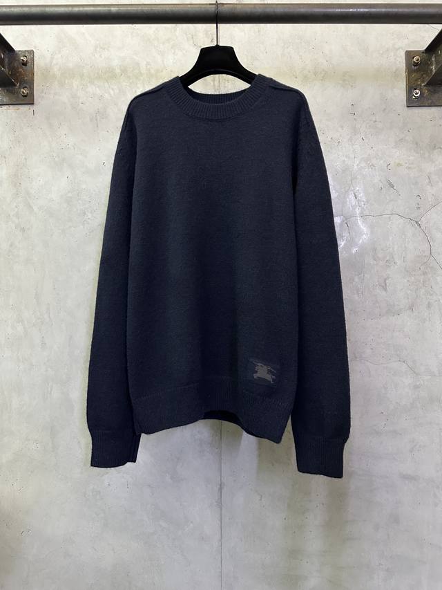 Burberry 26Ss Solid Color Crew Neck Cashmere Knit Sweater Fabric: Custom-dyed 18