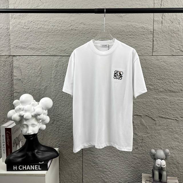 Loew* 2025 Spring/Summer Classic Simple Personalized Letter Totem 3D Embroidered