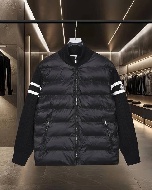 Moncler 25Fw Classic Down-Filled Stand Collar Sweater/Cotton Jacket/Wool Cardiga