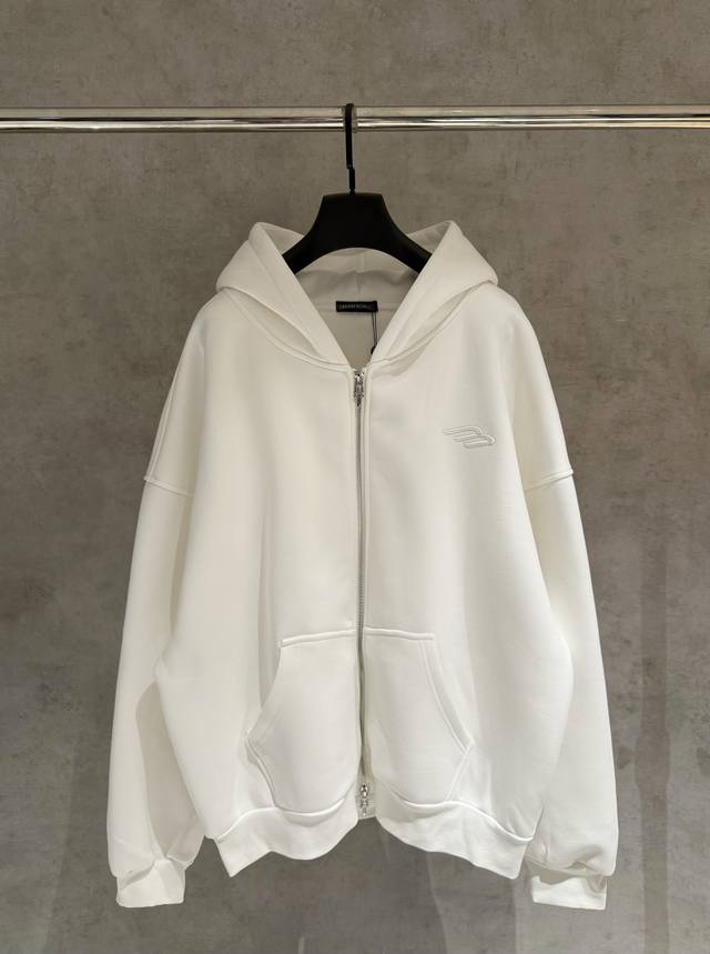 Strictly Controlled Quality Balenciaga New Fleece-Lined Zip-Up Sweatshirt Jacke