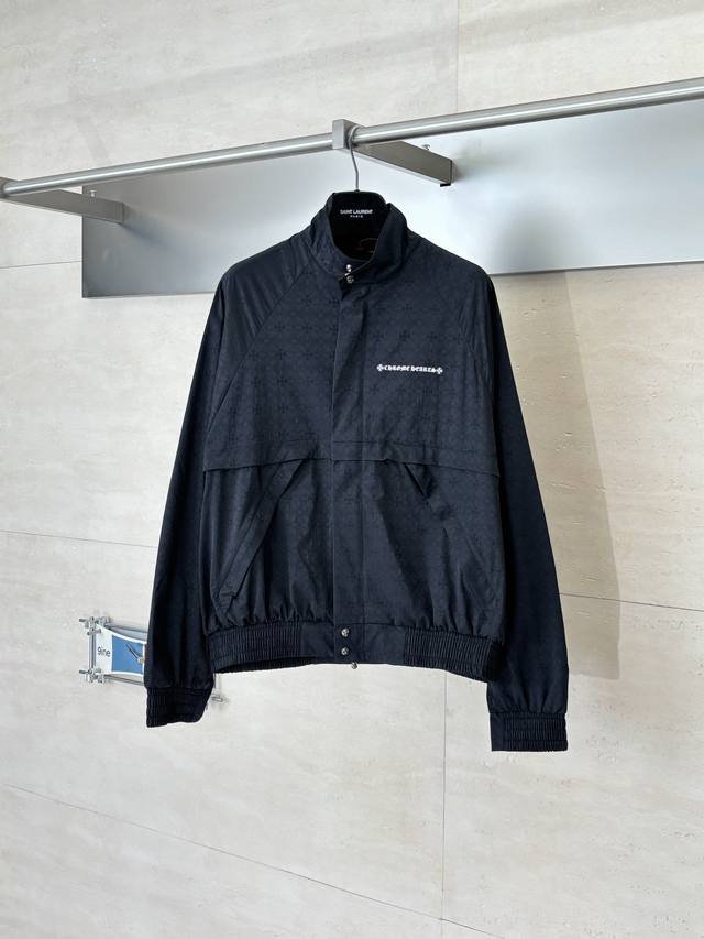 Chrome Hearts* Chrome Hearts 25Fw New All-over Print Dark Pattern Zipper Jacket