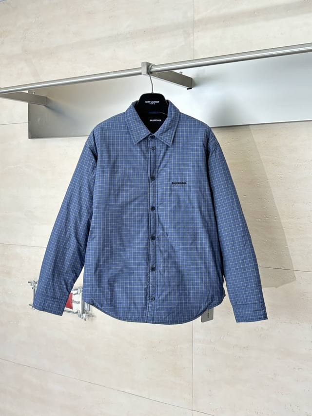 Balenciag* ParisBlcg Collared Color-Blocked Striped Cotton Jacket Size: 46 48 50