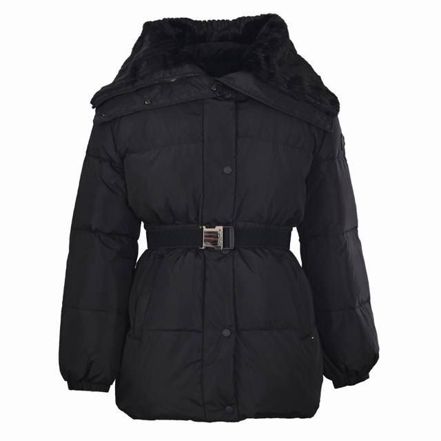 Moncler Mc 25Fw Mid-Length Down Jacket with Large Lapel and Slim Waist. This Mon