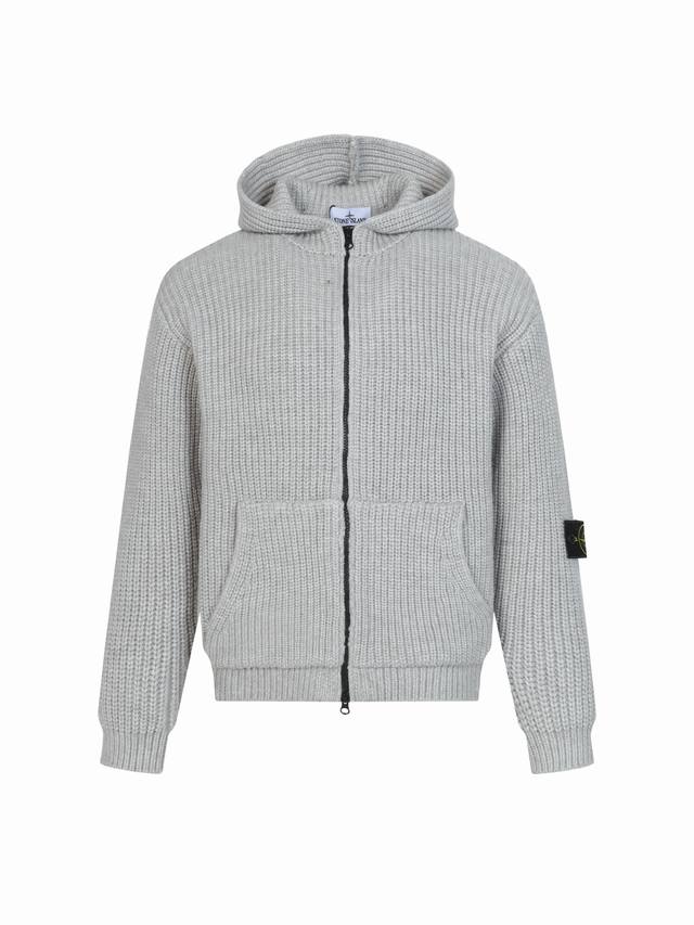 Stone Island Chunky Cashmere Zip-Up Hooded Cardigan. Originally purchased for 19