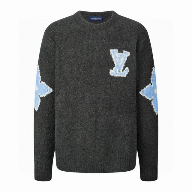 Official 1:1 Original Quality Louis Vuitton 25Ss Ski Logo Intarsia Sweater. Orig