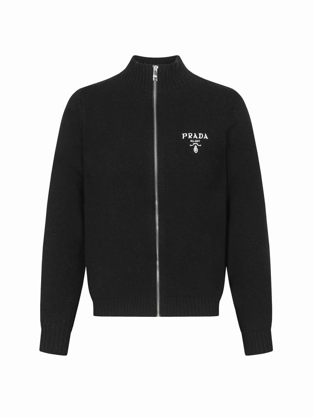 Prada Knit Long-Sleeve Jacket/Sweater Cardigan ( ) brings you the perfect combi