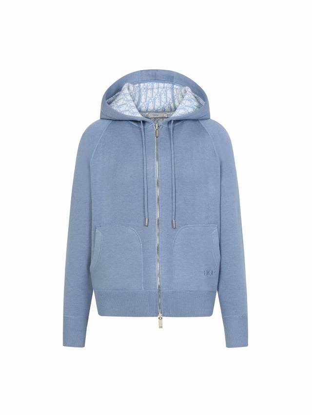 Dior Double-Sided Jacquard Cashmere Knit Hooded Hoodie. Originally purchased for