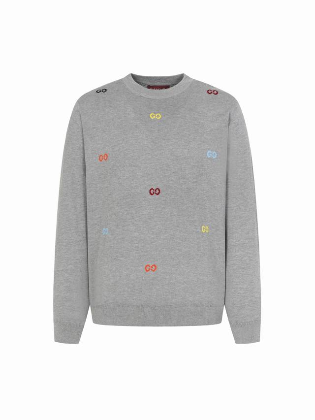 Gucci Colorful Double G Incandescent Knit Crew Neck Sweater. Originally purchase