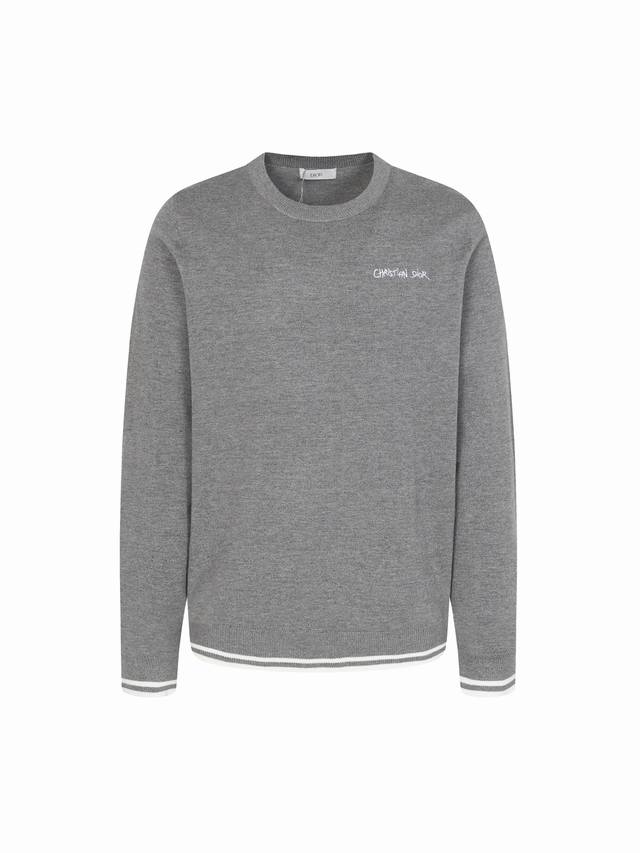 Cd 24Fw Letter Embroidered Crew Neck Sweater ( ). Originally purchased for 13,00