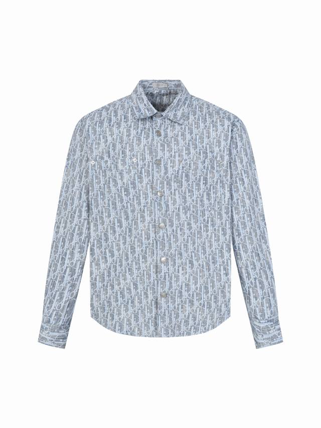 Original Quality Cd 20Fw All-over Jacquard Denim Shirt Originally purchased for