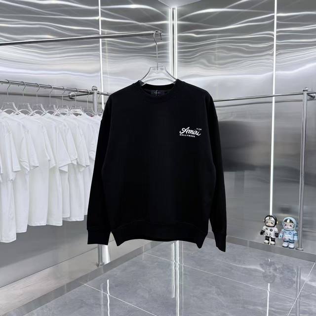 Amlrl 2025 Autumn/Winter New Custom Fabric Crew Neck Long Sleeve Sweatshirt with