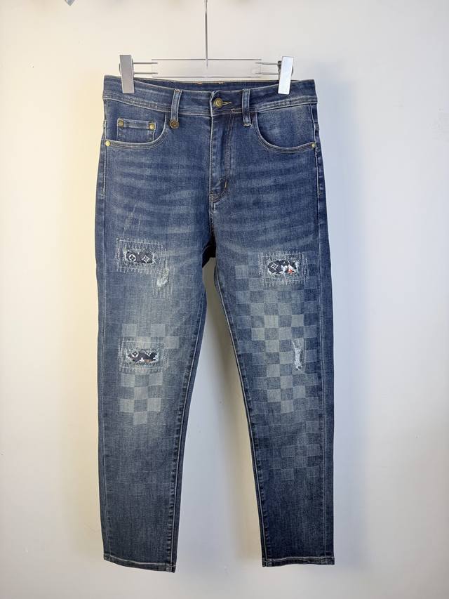 Louis Vuitton 2025 All-Season New Slim Fit Jeans, made from imported Japanese D