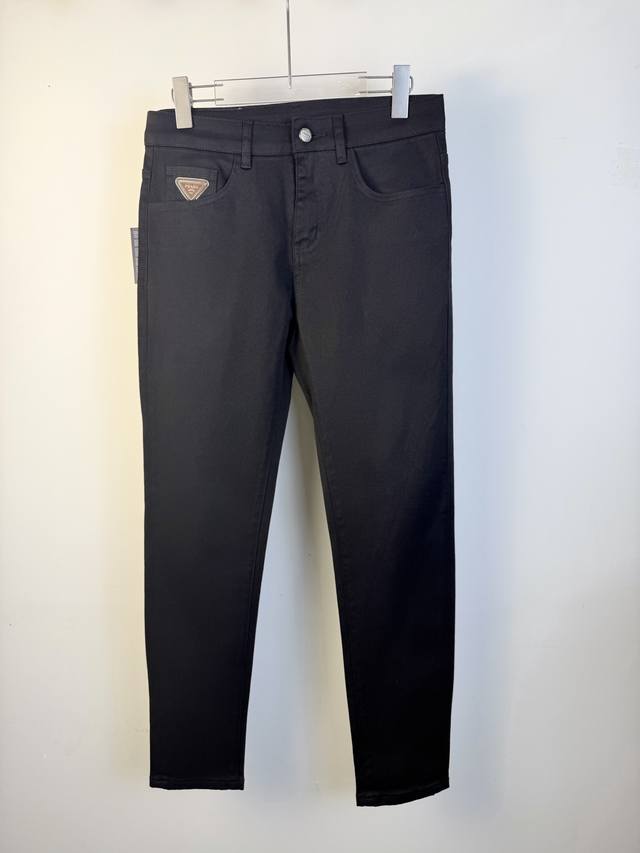 Prada 2025 All-Season New Slim Fit Jeans, made from imported Japanese Denim pla