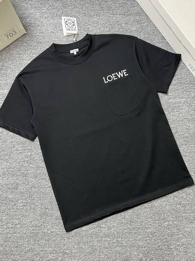 Loewe Short Sleeve T-Shirt Colors: Black, White, Orange Sizes: S-XL Craftsmanshi