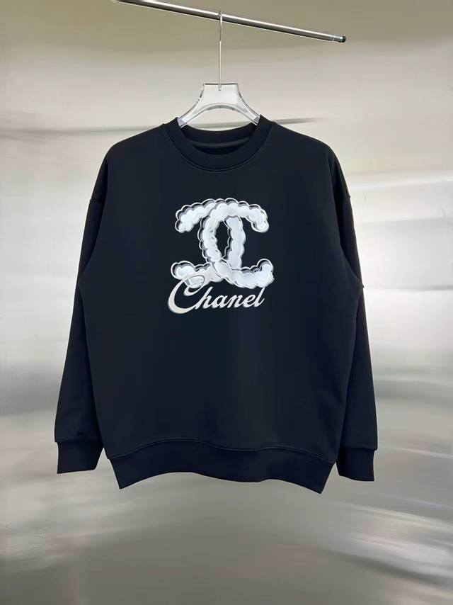 Style: Chanel Long-Sleeve Sweatshirt Fabric: 450g 100% Cotton Ribbing: 420g Sol