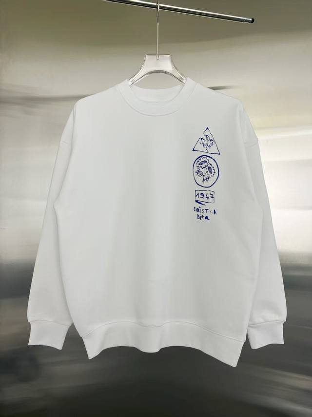 Style: Dior Long-Sleeve Sweatshirt Fabric: 450g 100% Cotton Ribbing: 420g Solon