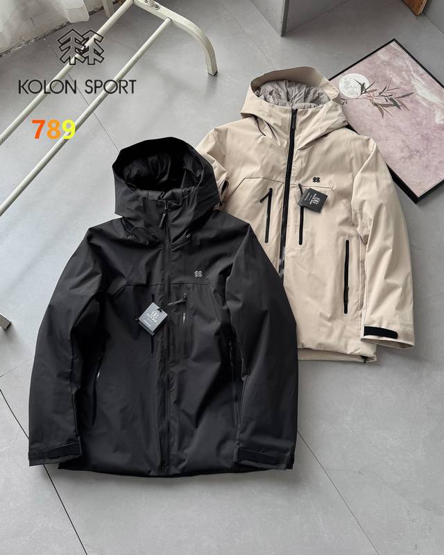 Kolon 2025 Winter Outdoor Sports Thickened Cotton-padded Jacket Achieving a Dyn