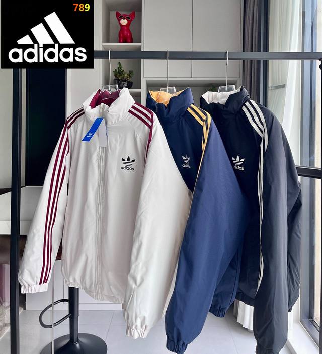 Adidas Originals Color Block Reversible Cotton Jacket Adidas Originals Color Bl