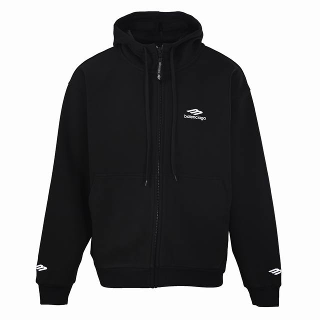 Balenciaga Blcg Ski Collection 3M Velvet Zip-Up Hoodie (Authentic, purchased for