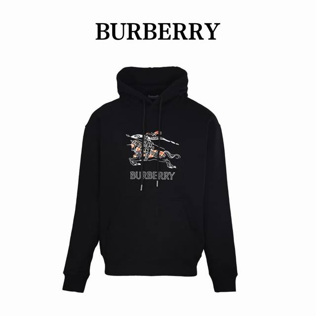 Burberry Bbr Horse Embroidered Hoodie #Top-tier version, export quality. Origina