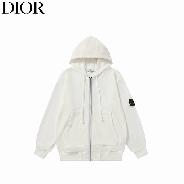 Stonelsland 25Ss Zipper Hooded Jacket Loose Casual Sporty Unisex In Stock! Made