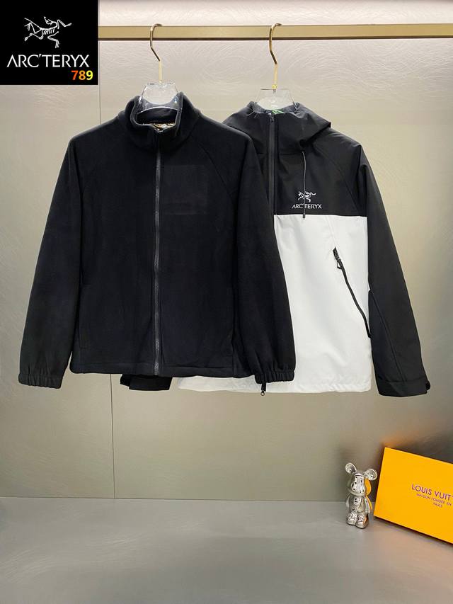 Arc'teryx Casual 3-in-1 Unisex Silver Fox Fleece Jacket! Removable inner lining,