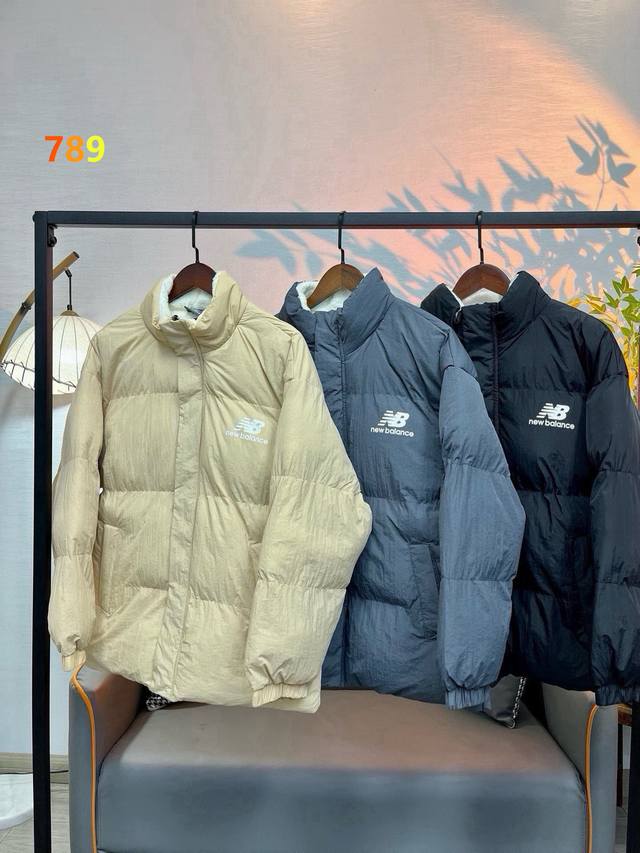 Nb Fleece-lined Puffer Jacket New Balance fleece-lined puffer jacket/cotton coat