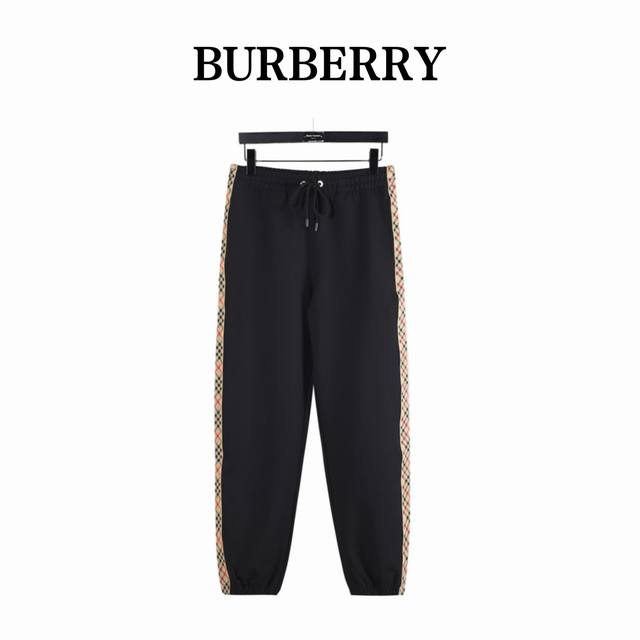Burberry 25Fw Side Quilted Webbing Back Pocket Equestrian Embroidery Track Pants