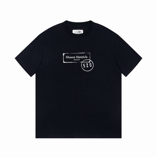 High-quality Maisonmargiela 520 limited edition Stamp print short-sleeved T-shi