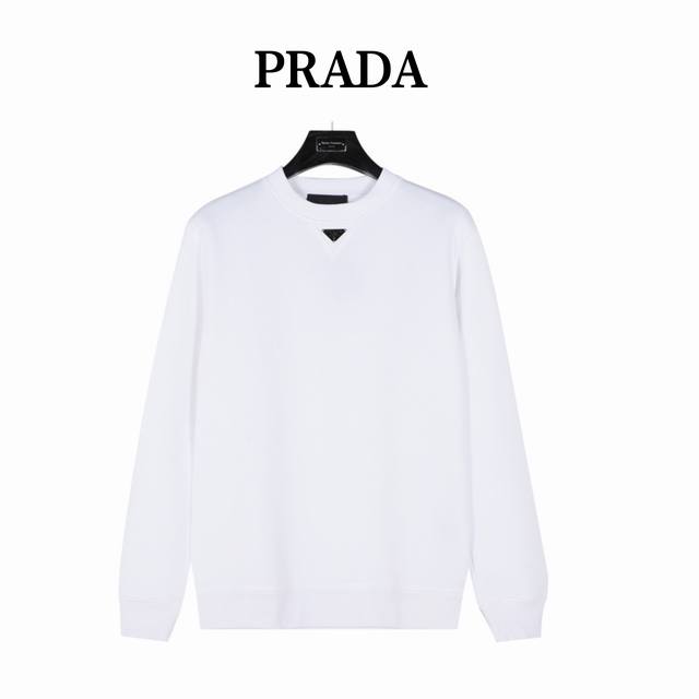 Prada Classic Triangle Logo Sweatshirt ( ). The triangle logo details are ident