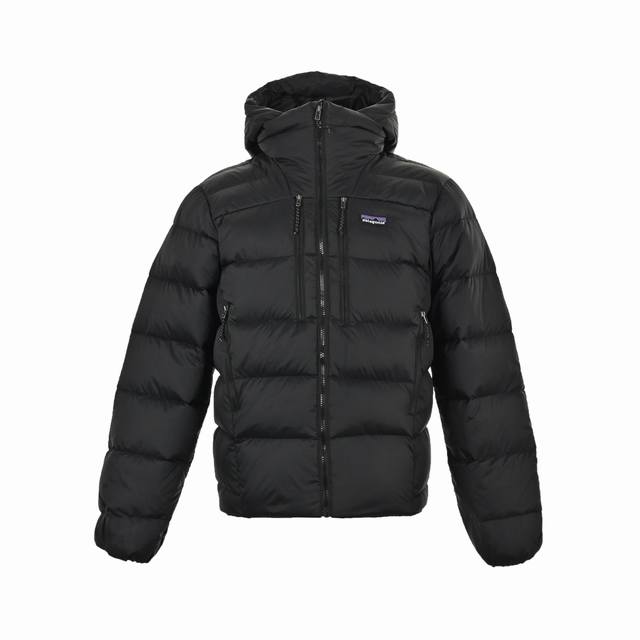 patagonia 23Fw Fitz Roy 80 down jacket. Custom-woven and dyed 20D checkered fabr