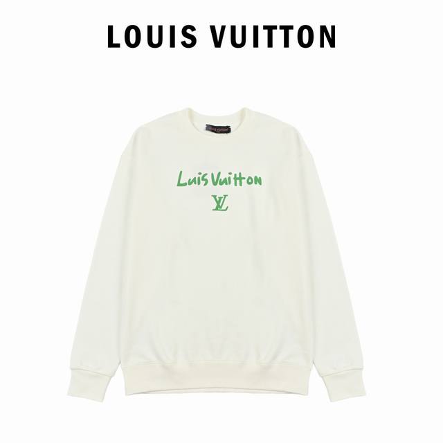Lv Letter Print Sweatshirt : 25Fw Autumn/Winter New Crew Neck Sweatshirt Fabric: