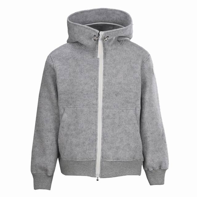 Canada Goose Cg Fleece Sleeve White Label Hooded Jacket #Premium Version This fl