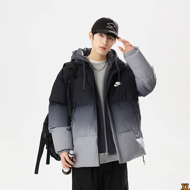 Nike Exclusive Real Shot New Arrival: High-Quality Winter Hooded Cotton-Padded