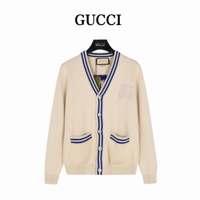 Gucci Kawaii Collaboration - Cat Pattern Knitted Wool Cardigan Sweater (1:1 repl