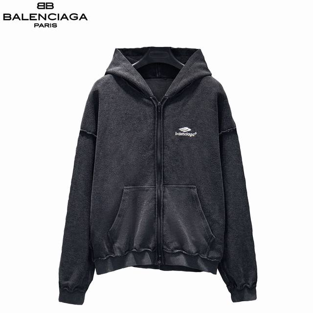 Balenciaga 25Fw Reversible Hooded Ski Jacket Yb Custom-woven and dyed fabric, co
